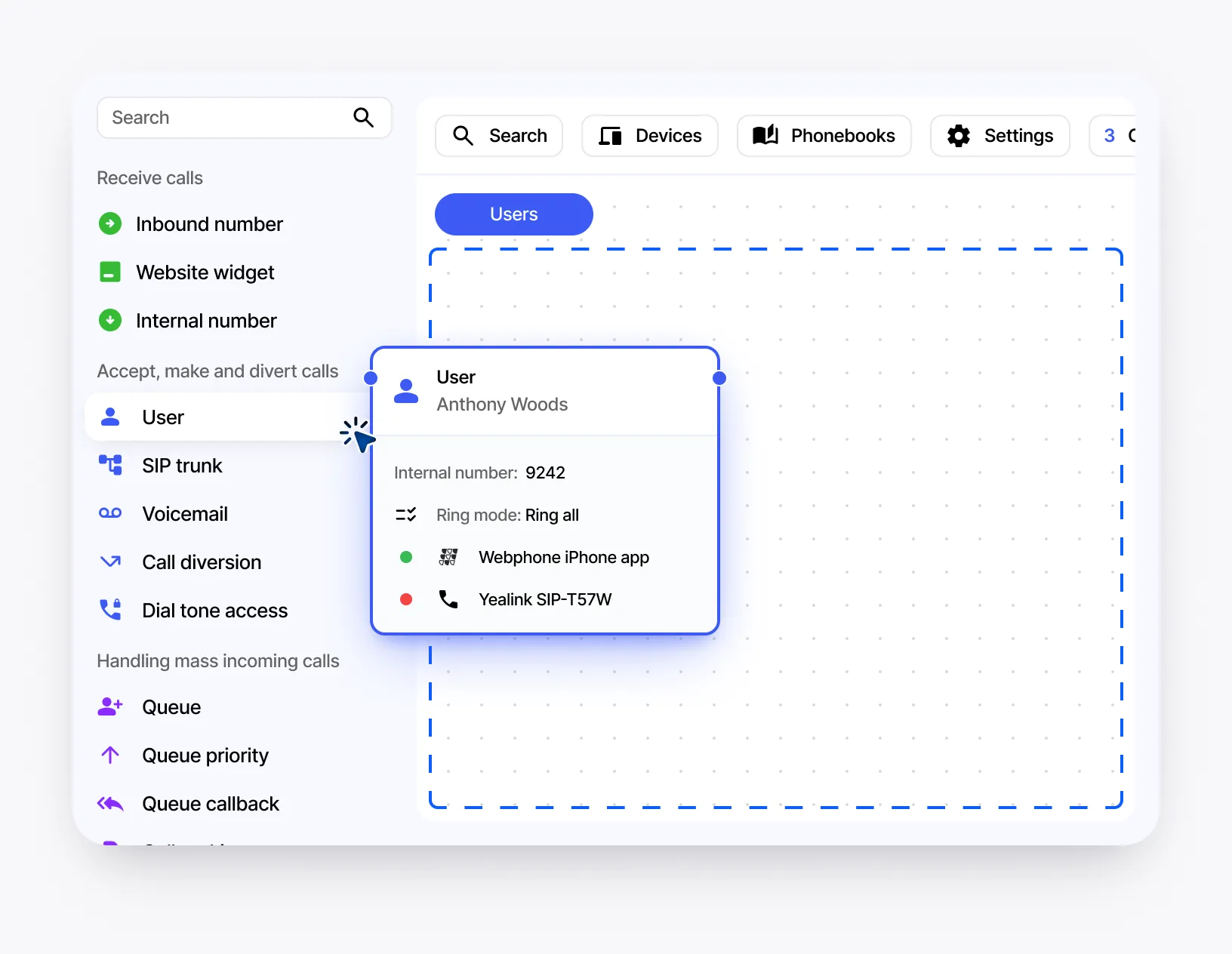 Drag and Drop Configuration