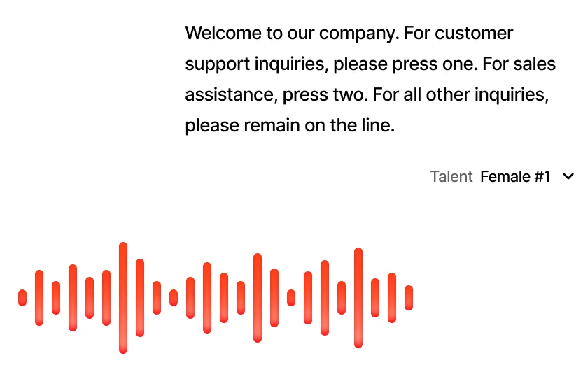 Professional Voice Recordings